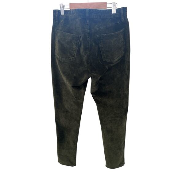 Lucky Brand Brooke Legging Green Velvet Corduroy Pants Women’s Size 12/31 - Picture 5 of 5